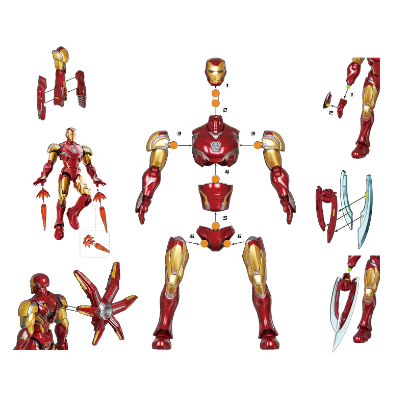 Marvel Infinity Saga Champion Class 01 Iron Man MK85 Model Kits | Blokees
