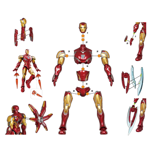Marvel Infinity Saga Champion Class 01 Iron Man MK85 Model Kits | Blokees