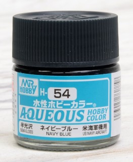 Aqueous Hobby Color - H54 Semi-Gloss Navy Blue (US Navy Aircraft)