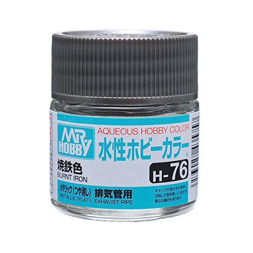 Aqueous Hobby Color - H76 Metallic Flat Burnt Iron (Exhaust Pipe)