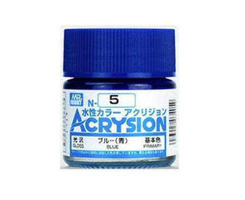 Mr. Hobby Acrysion N5 - Blue (Gloss/Primary) Bottle Paint