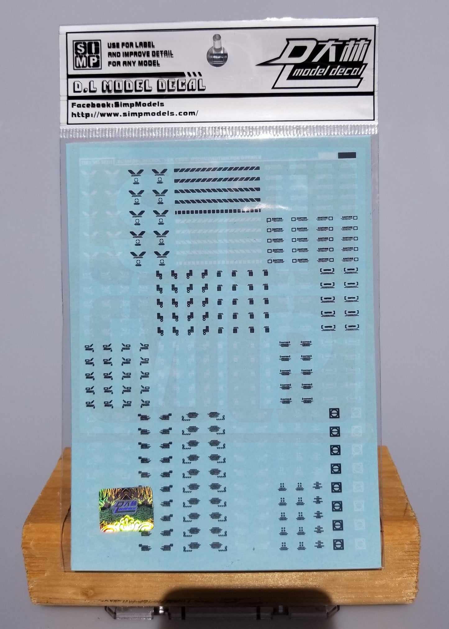 HiRes Water Slide Decal #A01, #A01-1 General Caution Sign #1