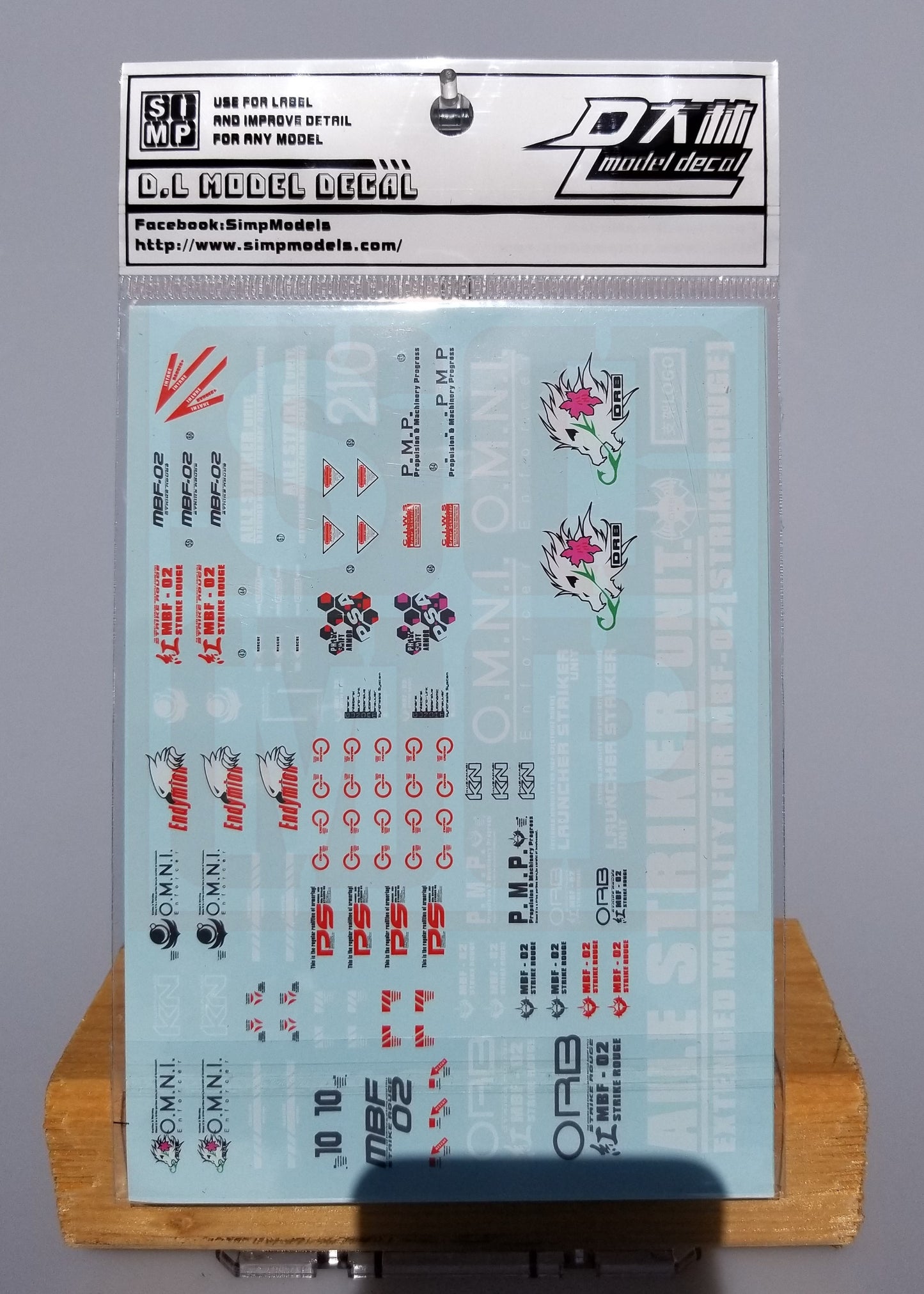 HiRes Water Slide Decal #D06 PG Strike Rouge+Skygrasper