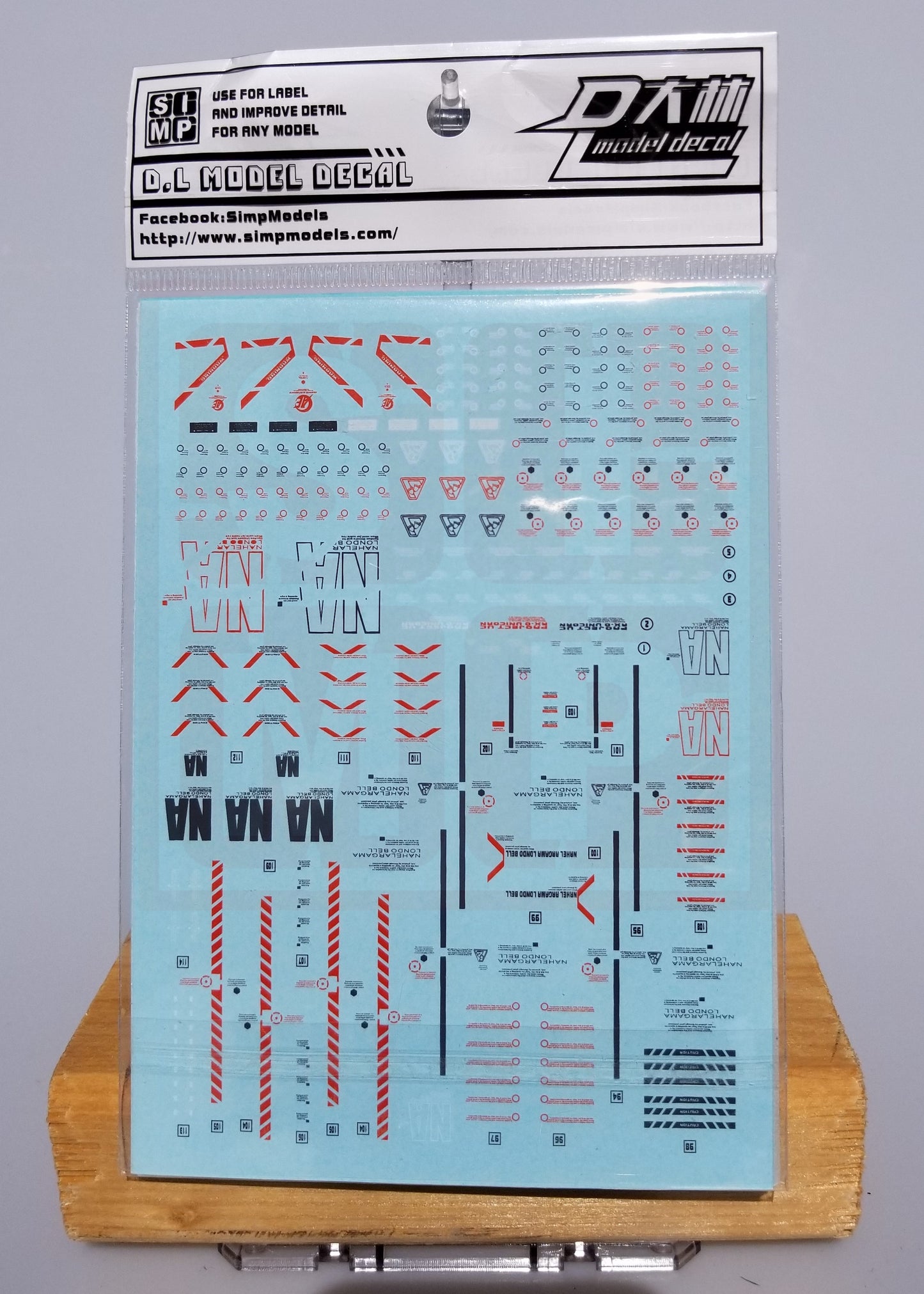 HiRes Water Slide Decal #E06 MG Unicorn Full Weapons