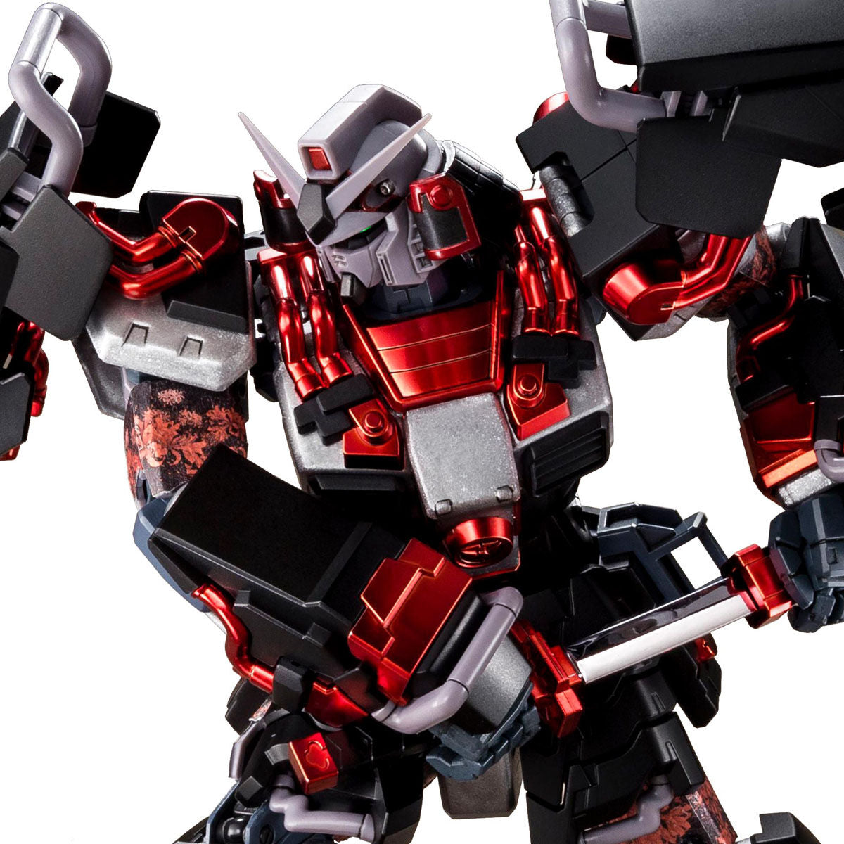 P-Bandai MG 1/100 Shin Musha Gundam Sengoku No Jin Black Robe Large Armor