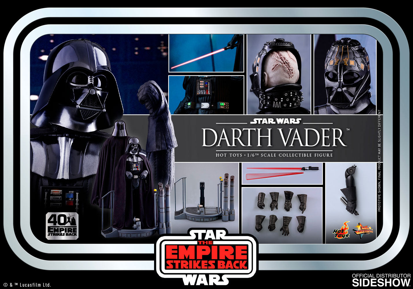 Darth Vader - Episode V: Empire Strikes Back 40th Anniversary - Sixth Scale Figure Hot Toys