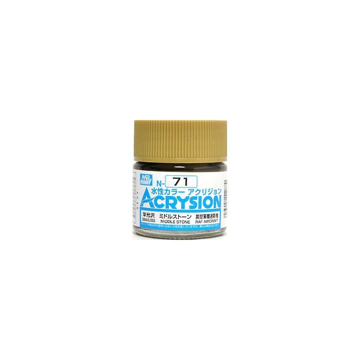 Mr. Hobby Acrysion N71 - Middle Stone (Semi-Gloss/Aircraft)