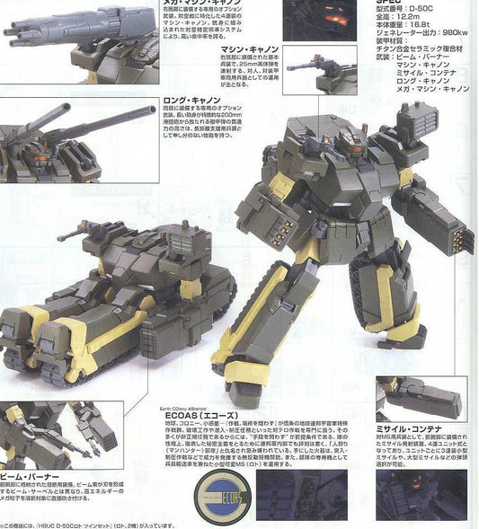HGUC 1/144 #106 D50C LOTO Twin Set