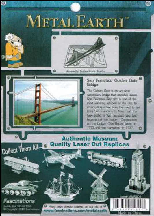 Metal Earth - San Francisco Golden Gate Bridge