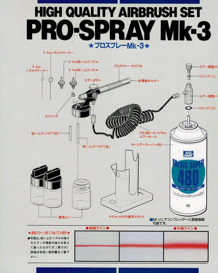 Mr. Pro-Spray Mk-3 Airbrush Set Mr. Hobby