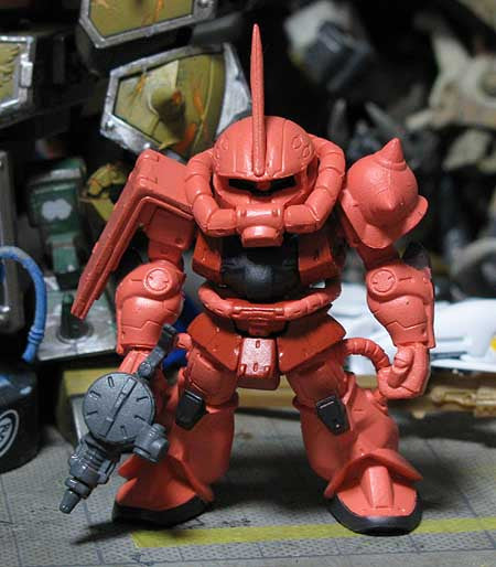 Dengeki Hobby Magazine with Gundam Converge FW Char's Zaku II (Aug'11)