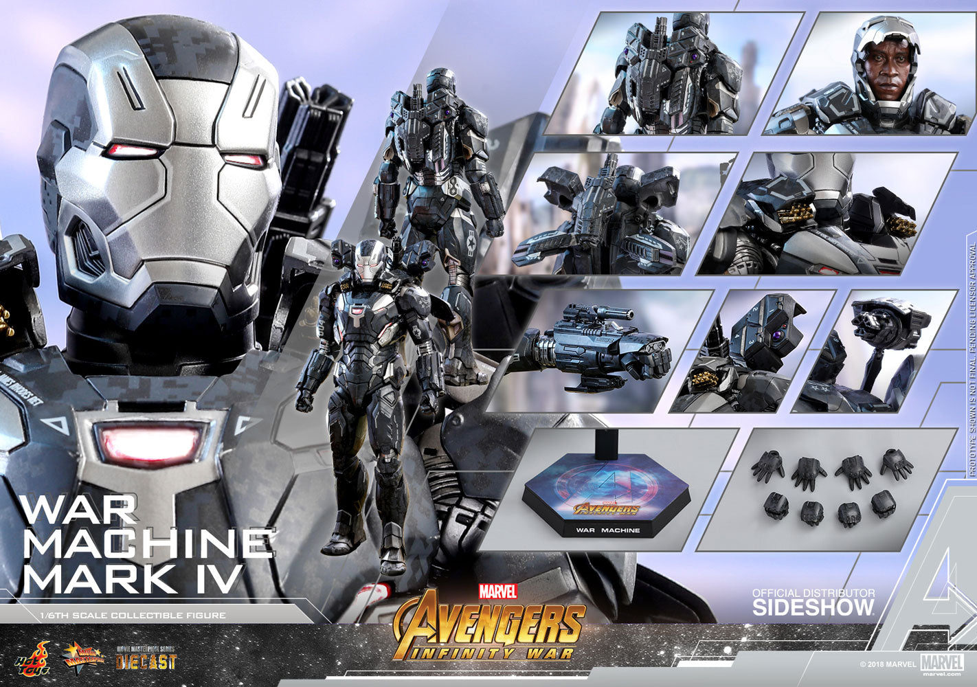 War Machine Mark IV Sixth Scale Figure (Hot Toys)