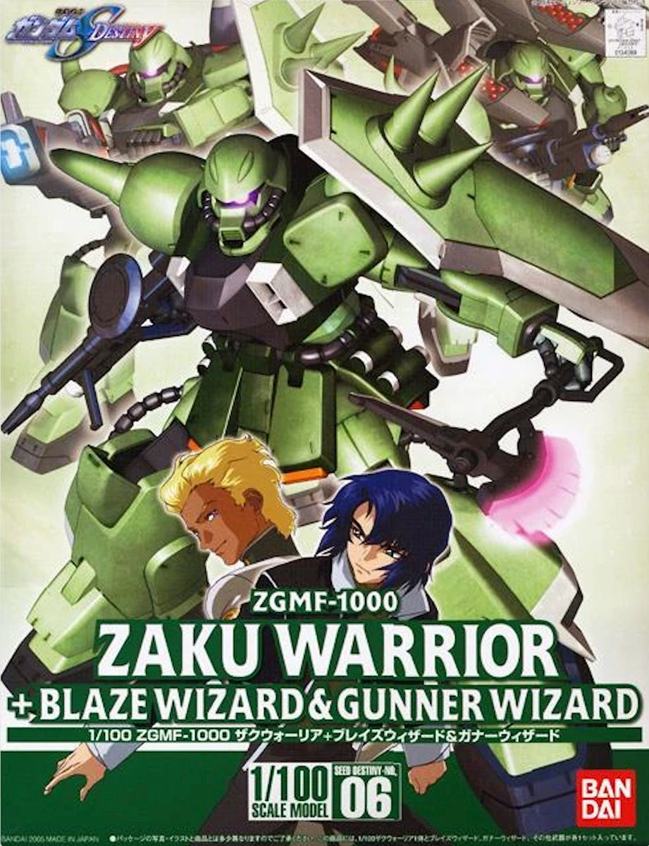 1/100 ZGMF-1000 ZAKU WARRIOR + BLAZE WIZARD & GUNNER WIZARD