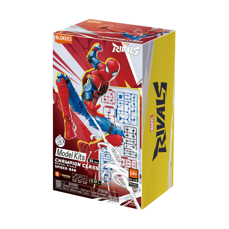 Marvel Rivals Champion Class Spider-Man Model Kits Blokees