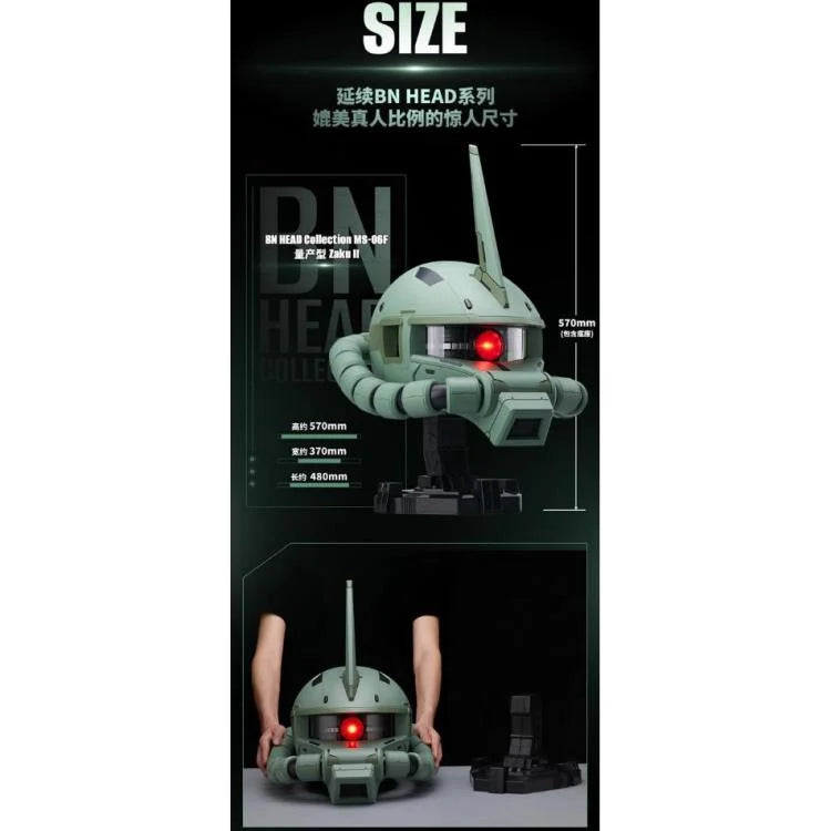 Mobile Suit Gundam BN Head Collection Vol.4 MS-06F Zaku II Head Sculpt