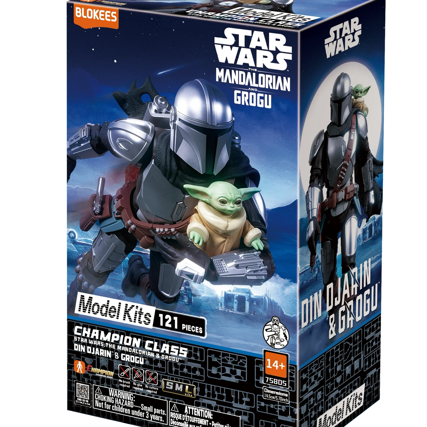 Blokees Star Wars Champion Class The Mandalorian & Grogu CC05 Din Djarin & Grogu