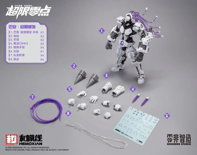 HEMOXIAN OVER ZERO SERIES BAKI (OVERDRIVE VER.) 1/10 SCALE MODEL KIT