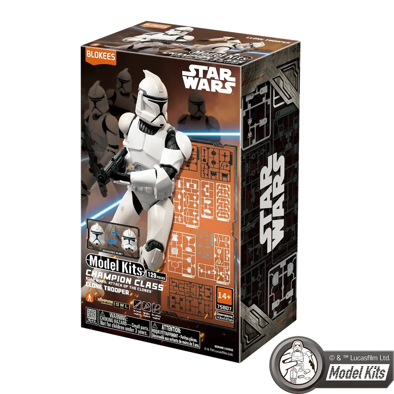 STAR WARS: ATTACK OF THE CLONES CHAMPION CLASS 07 CLONE TROOPER MODEL KITS | BLOKEES