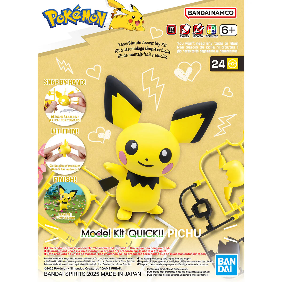 Pokemon Pichu 24 Quick Model Kit
