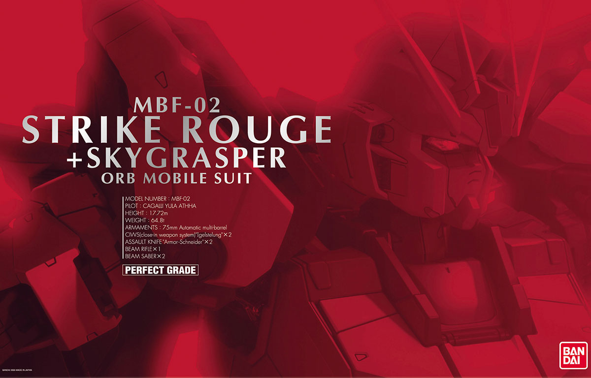 PG 1/60 Strike Rouge Gundam + Skygrasper