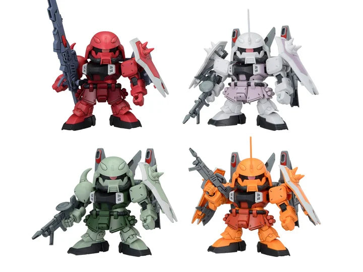 Mobile Suit Gundam SEED Destiny SD Gundam BB Senshi ZGMF Zaku Series Set of 4 Model Kits