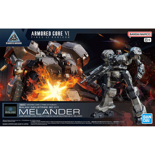 Armored Core VI Fires of Rubicon 30 Minutes Missions BD-011 Melander Model Kit