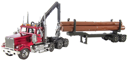 ICONX Metal Earth - Western Star 4900 Log Truck & Trailer