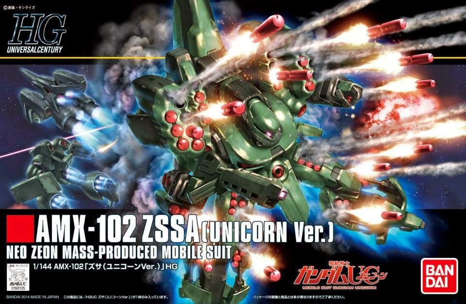 HG 1/144 AMX-102 Zssa [Unicorn Ver.]