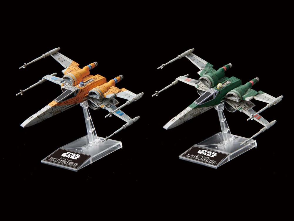 Bandai Star Wars 1/144 Scale - Poe's X-Wing Fighter & X-Wing Fighter (The Rise of Skywalker)