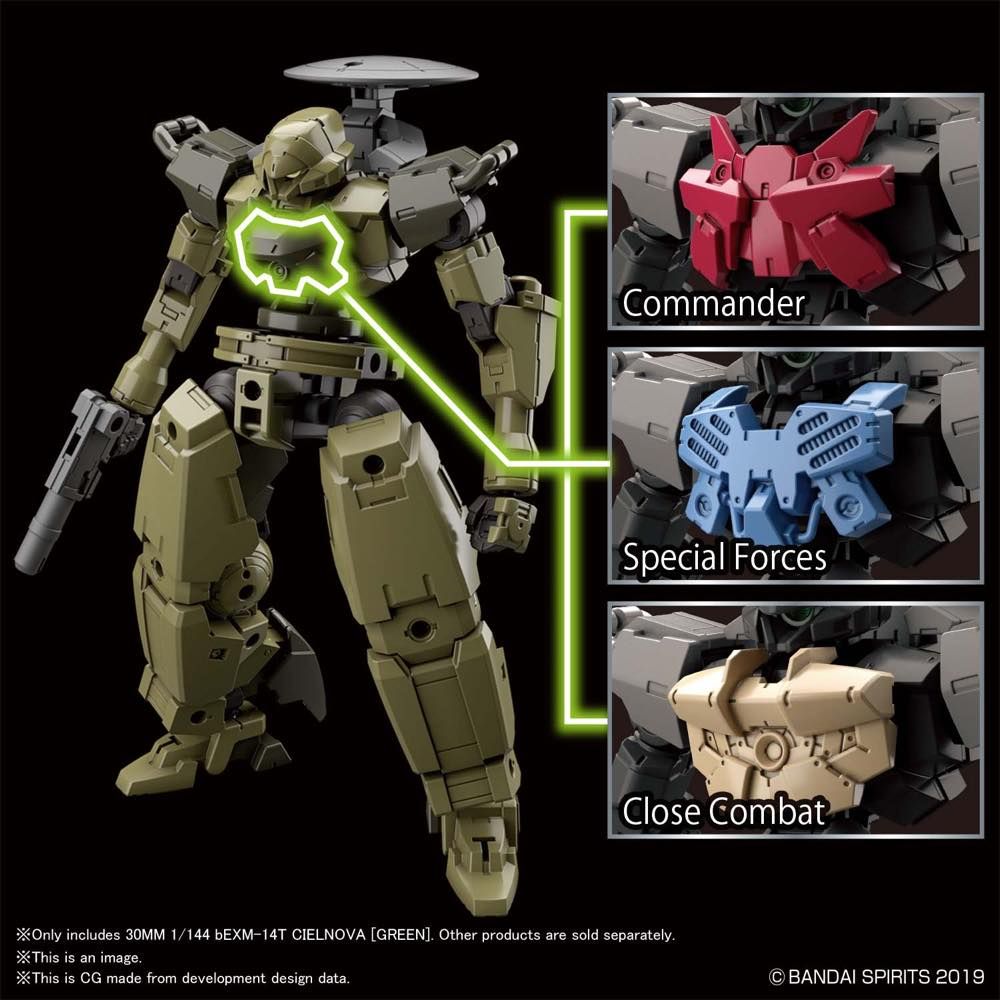 30MM 1/144 bEXM-14T Cielnova [Green]