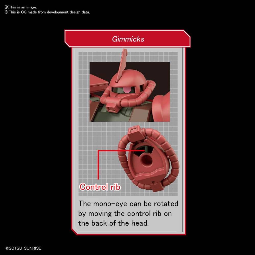 HGUC 234 1/144 MS-06S Zaku II (Char Custom Revive)