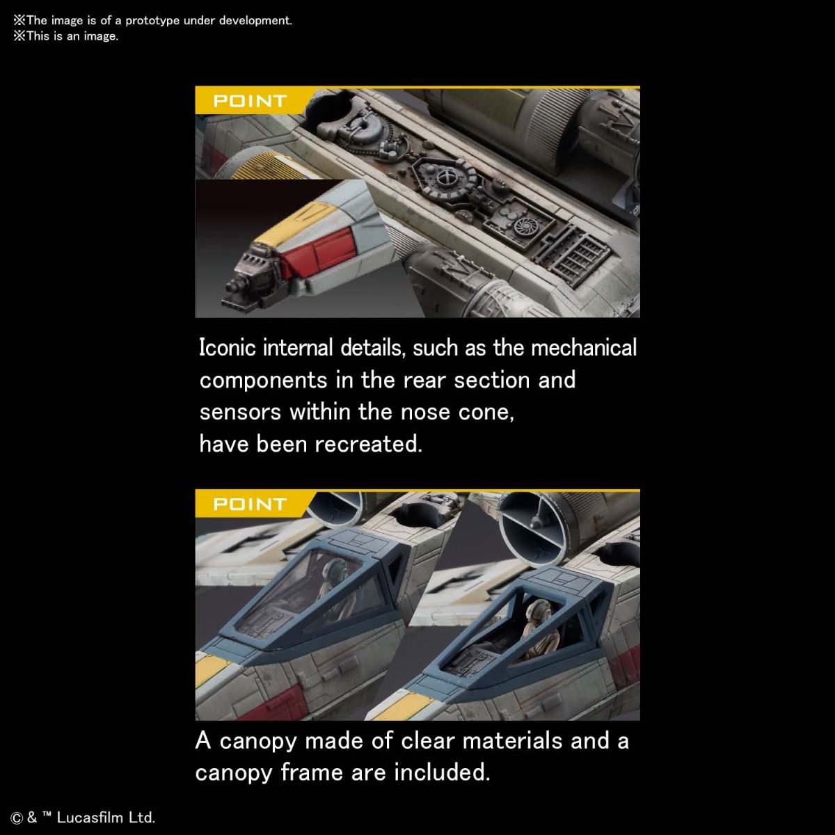 Bandai Star Wars 1/72 Scale - X-Wing Fighter