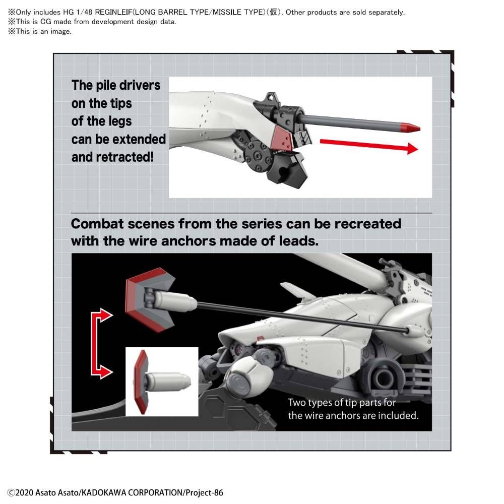 HG 1/48 Reginleif (Long Barrel / Missile Type)