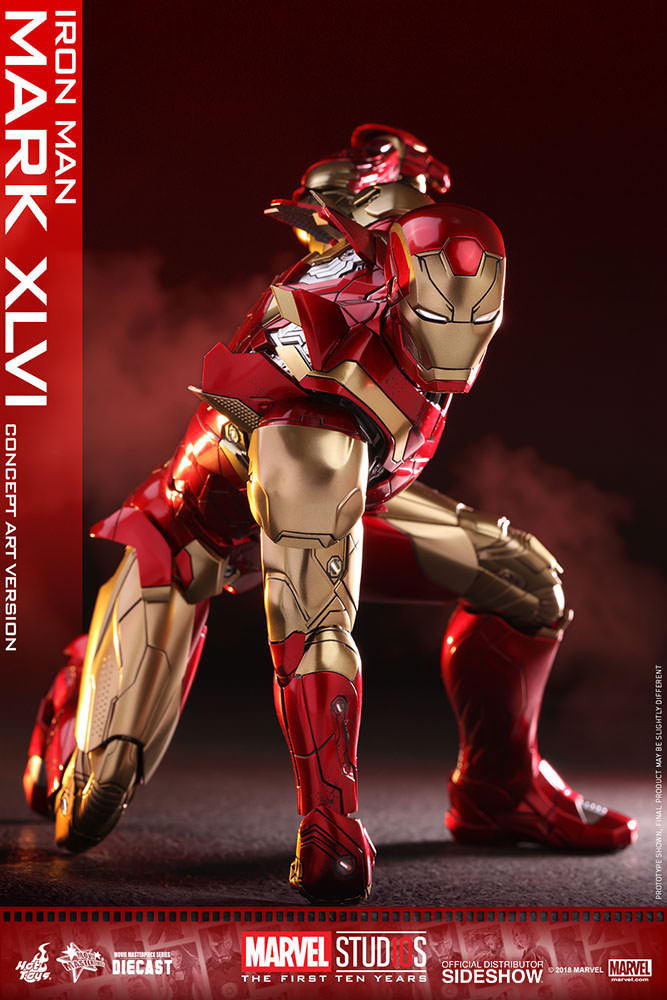 Iron Man Mark XLVI - Iron Man Concept Art - Sixth Scale Diecast Figure by Hot Toys (Display Item)