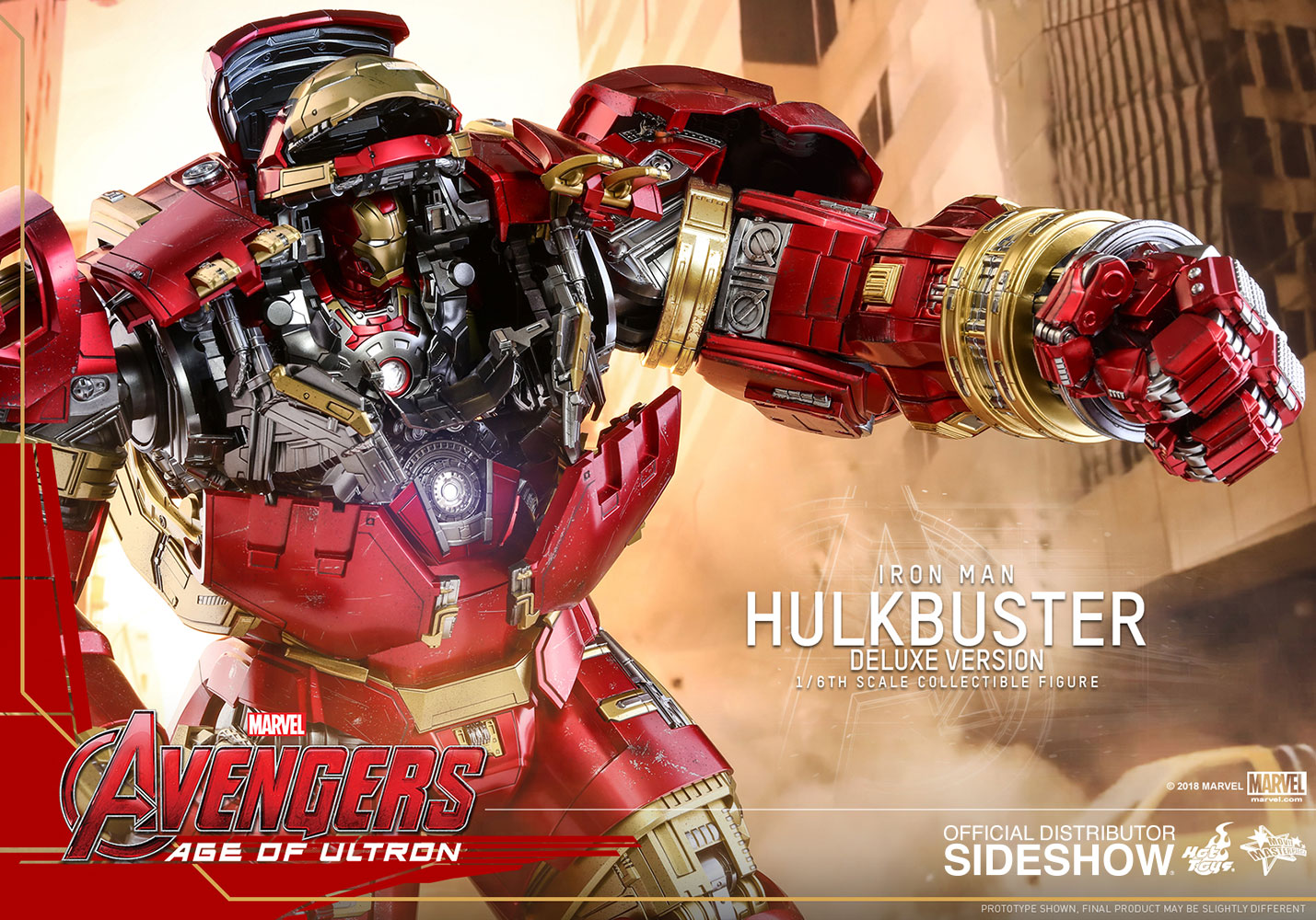 Hulkbuster Deluxe Version Sixth Scale Figure by Hot Toys (Display Model)