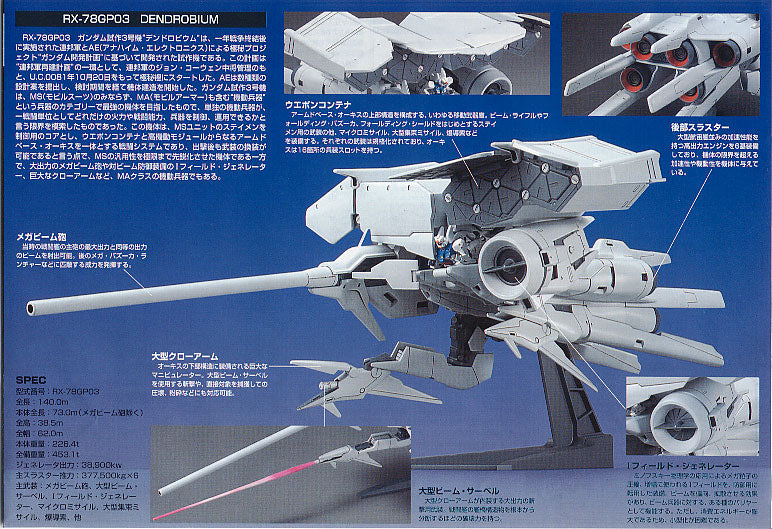 HG Mechanics 1/550 #01 RX-78 GP03 Dendrobium