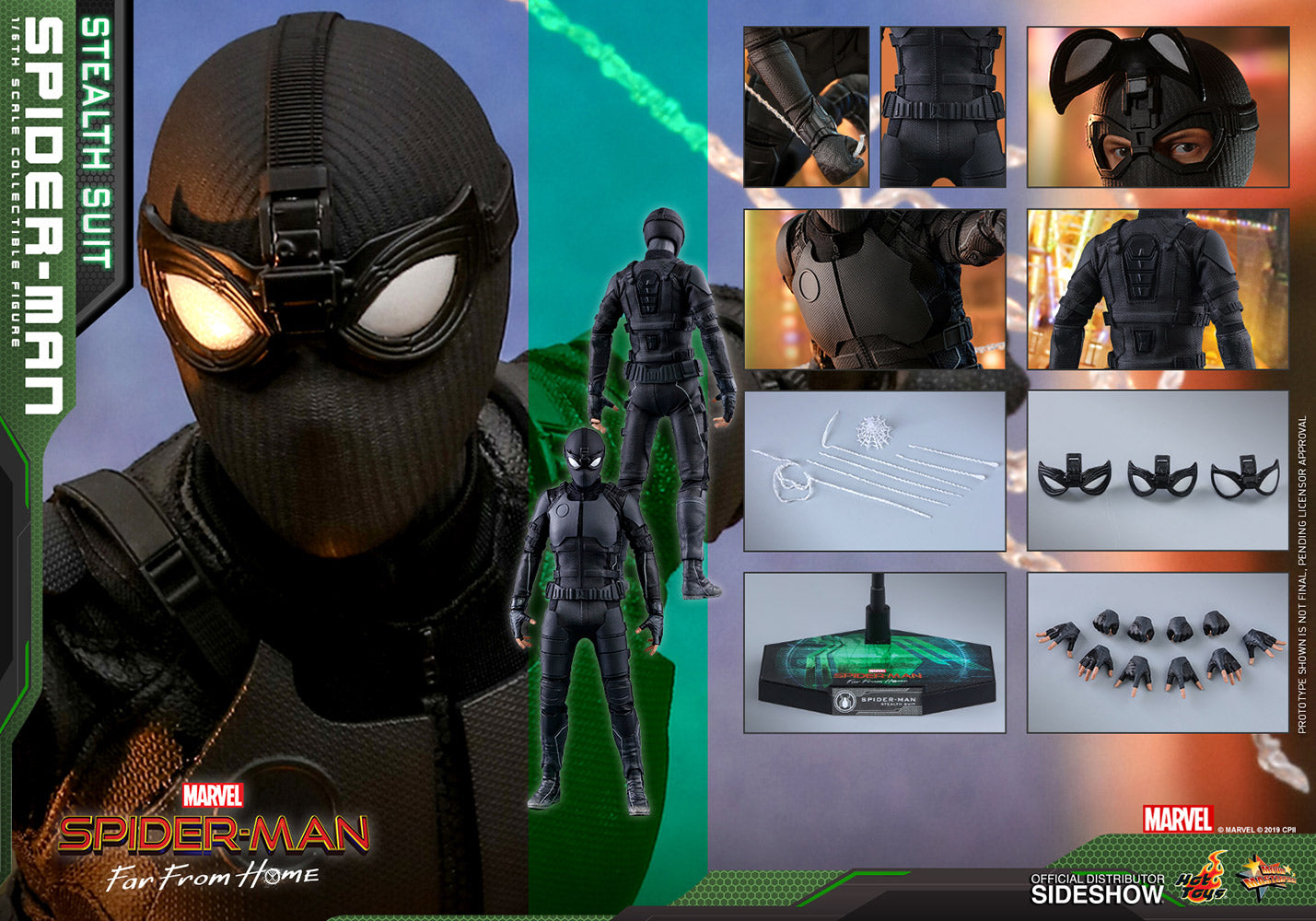 Spider-man (Stealth Suit) - Spider-man: Far From Home - Sixth Scale Figure by Hot Toys
