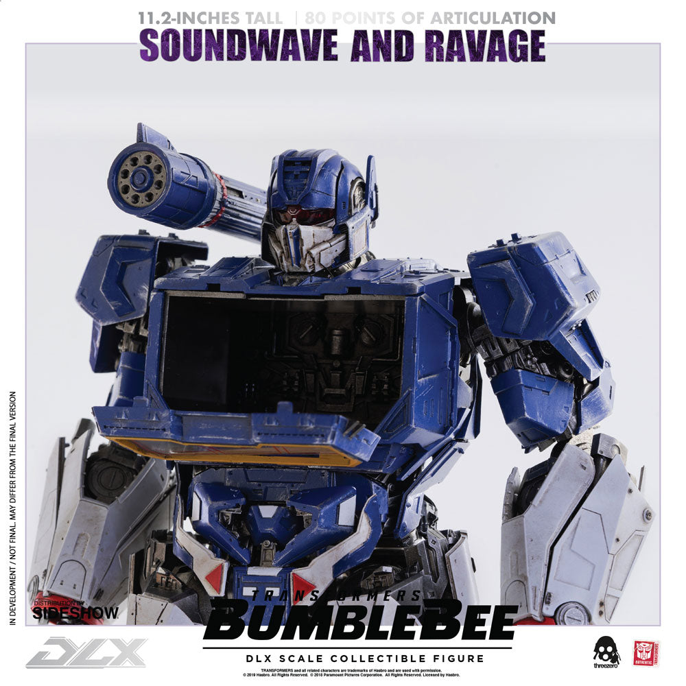 Soundwave & Ravage DLX Scale Collectible Figure - Transformers: Bumblebee (ThreeA)