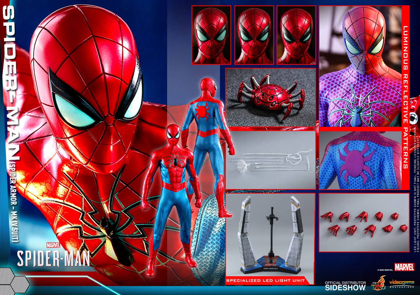 Spider-man (Spider Armor Mk. IV) - Marvel's Spider-man Game - Sixth Scale Figure by Hot Toys