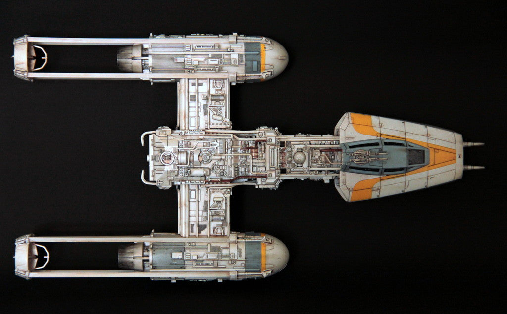 Bandai Star Wars 1/72 Scale - Y-Wing Starfighter – R4LUS