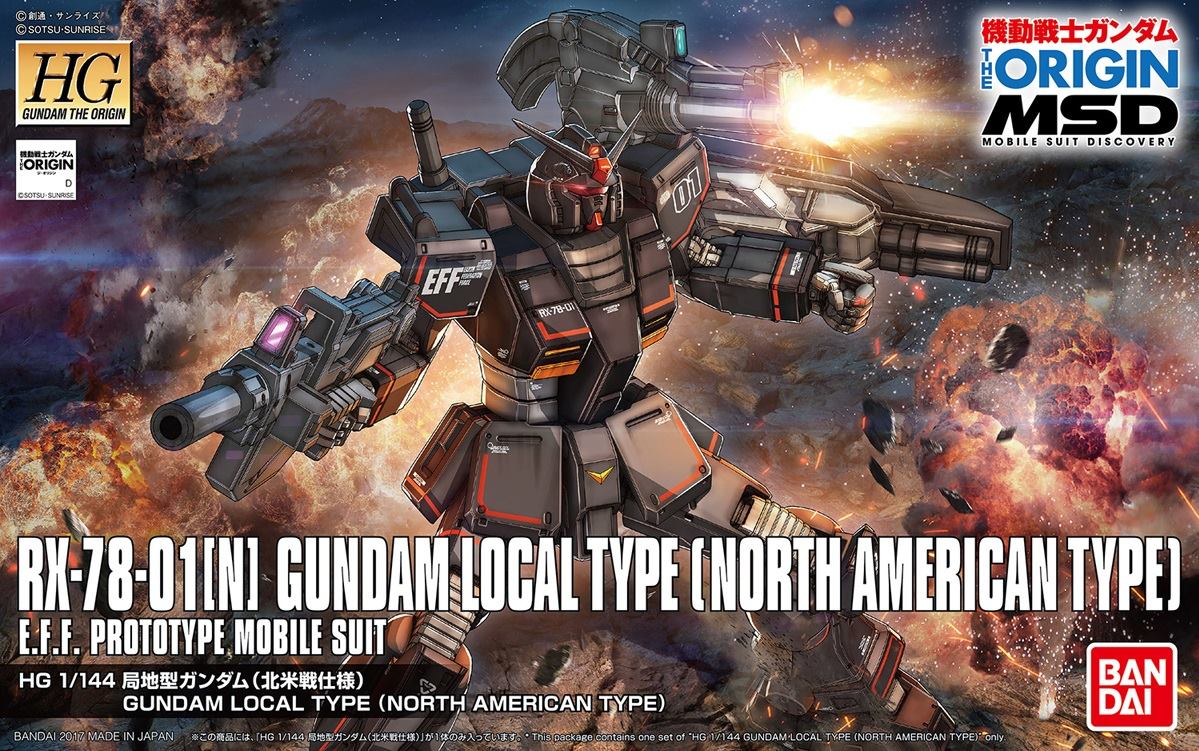 HG 1/144 RX-78-01[N] Gundam Local Type (North American Type)