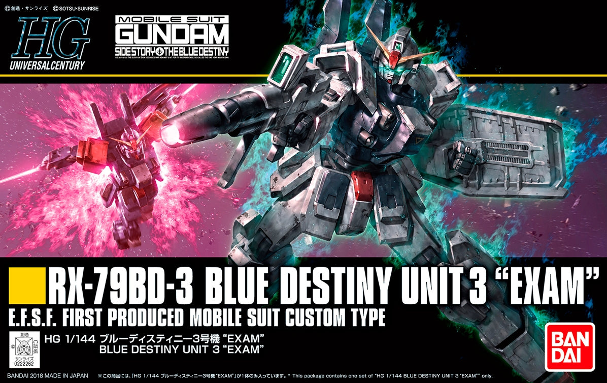 HG 1/144 RX-79BD-3 BLUE DESTINY UNIT 3 "EXAM"