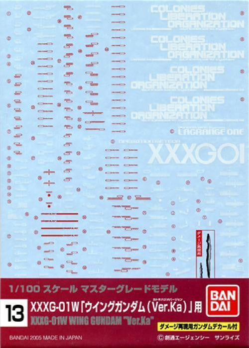 Gundam Decal #13 - Wing Gundam VER. KA