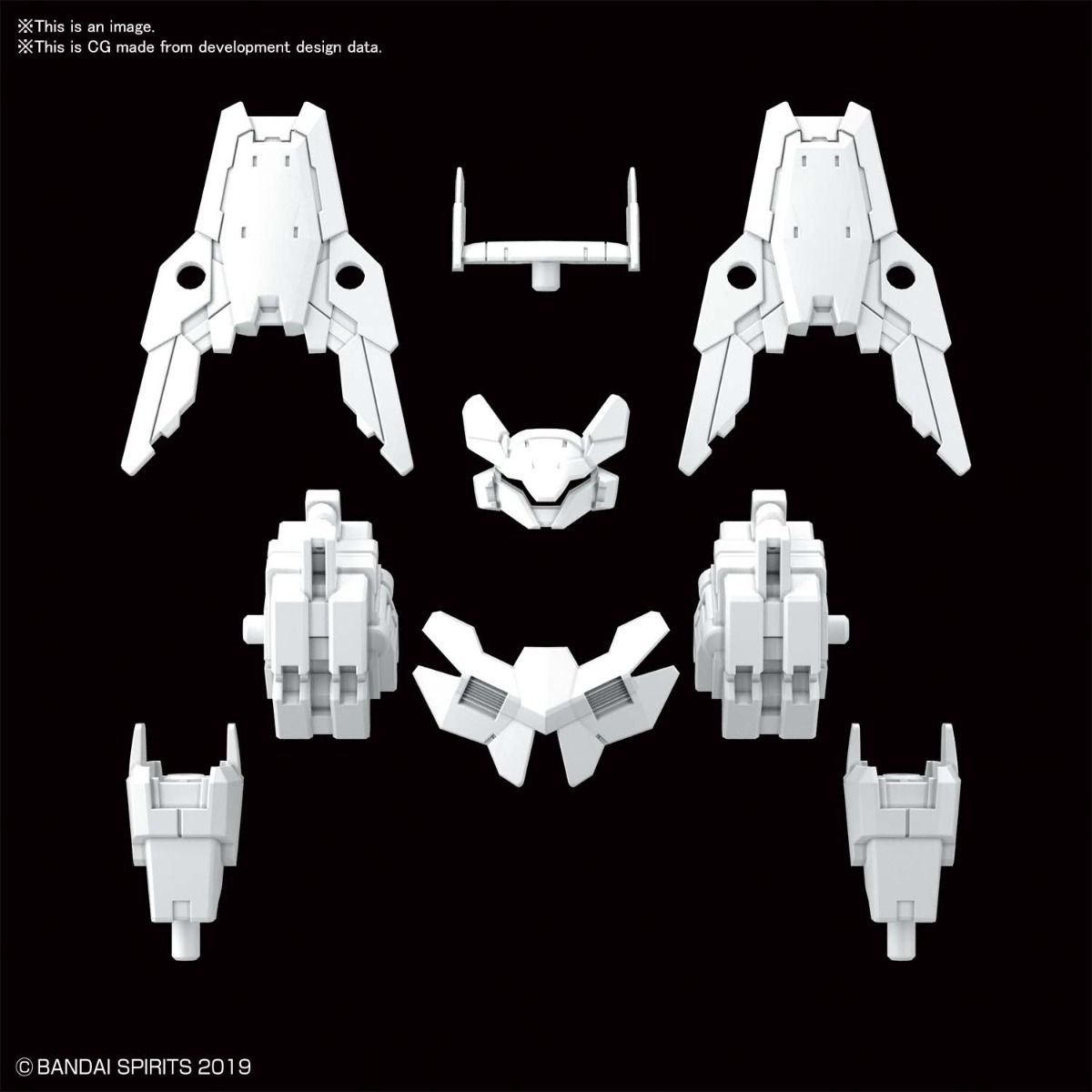 30MM 1/144 OPTION ARMOR FOR COMMANDER [CIELNOVA EXCLUSIVE/ WHITE]