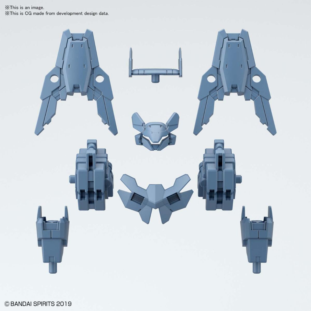 30MM 1/144 OPTION ARMOR FOR COMMANDER [CIELNOVA EXCLUSIVE/ BLUE GRAY]