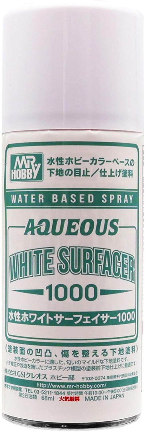 Aqueous Surfacer 1000 Spray White Mr. Hobby