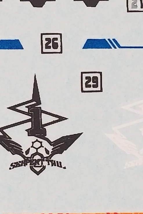 HiRes Water Slide Decal #F16 MG 1/100 Astray Gundam Blue Frame D
