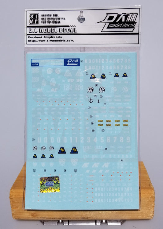 HiRes Water Slide Decal #E04 MG Jesta Cannon