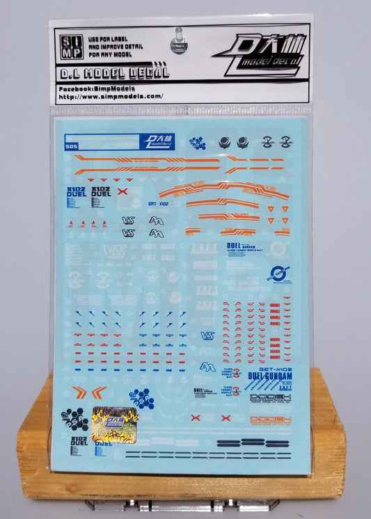 HiRes Water Slide Decal #F02 MG Duel Assault Shroud