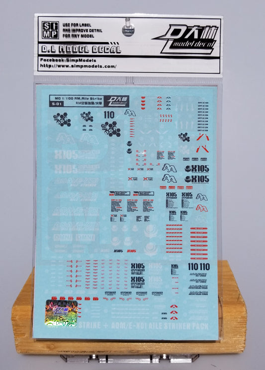 HiRes Water Slide Decal #F10 MG Strike Gundam